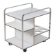 Italian postmodern serving trolley with sleek design, 1980s