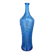 Blue glass decanter with a moon star motif
