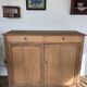 Raw oak sideboard