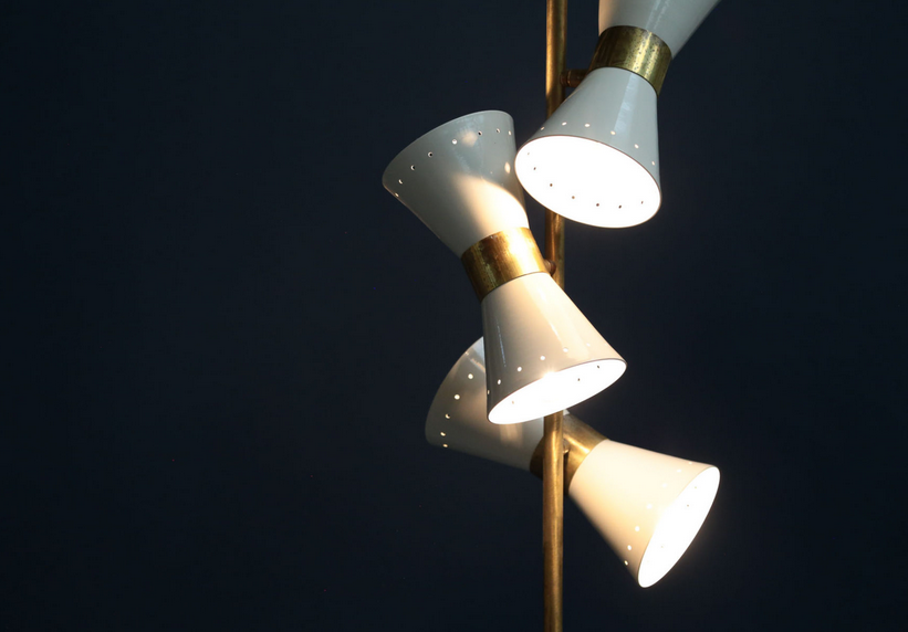 Lampadaire papillon 3 cônes