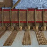 19th Century Religious Carved Wooden Agnus Dei Panel, France