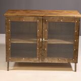 Armoire industrielle en fer forgé des années 1950, Tchécoslovaquie