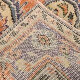6x9 Turkish Classic Pattern Orange Green Vintage Rug, 174x279Cm