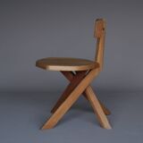 S34 Elm Chair by Pierre Chapo, 1980s
