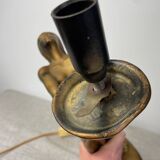 Lampe à poser femme drapée 1980