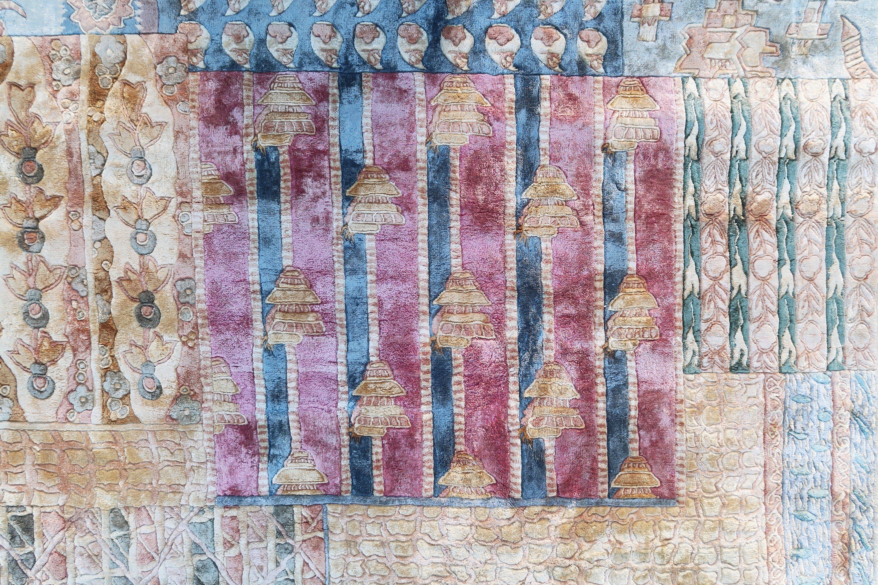 Chinese silk rug 1980