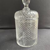Cut crystal covered pot attributed to Saint Louis