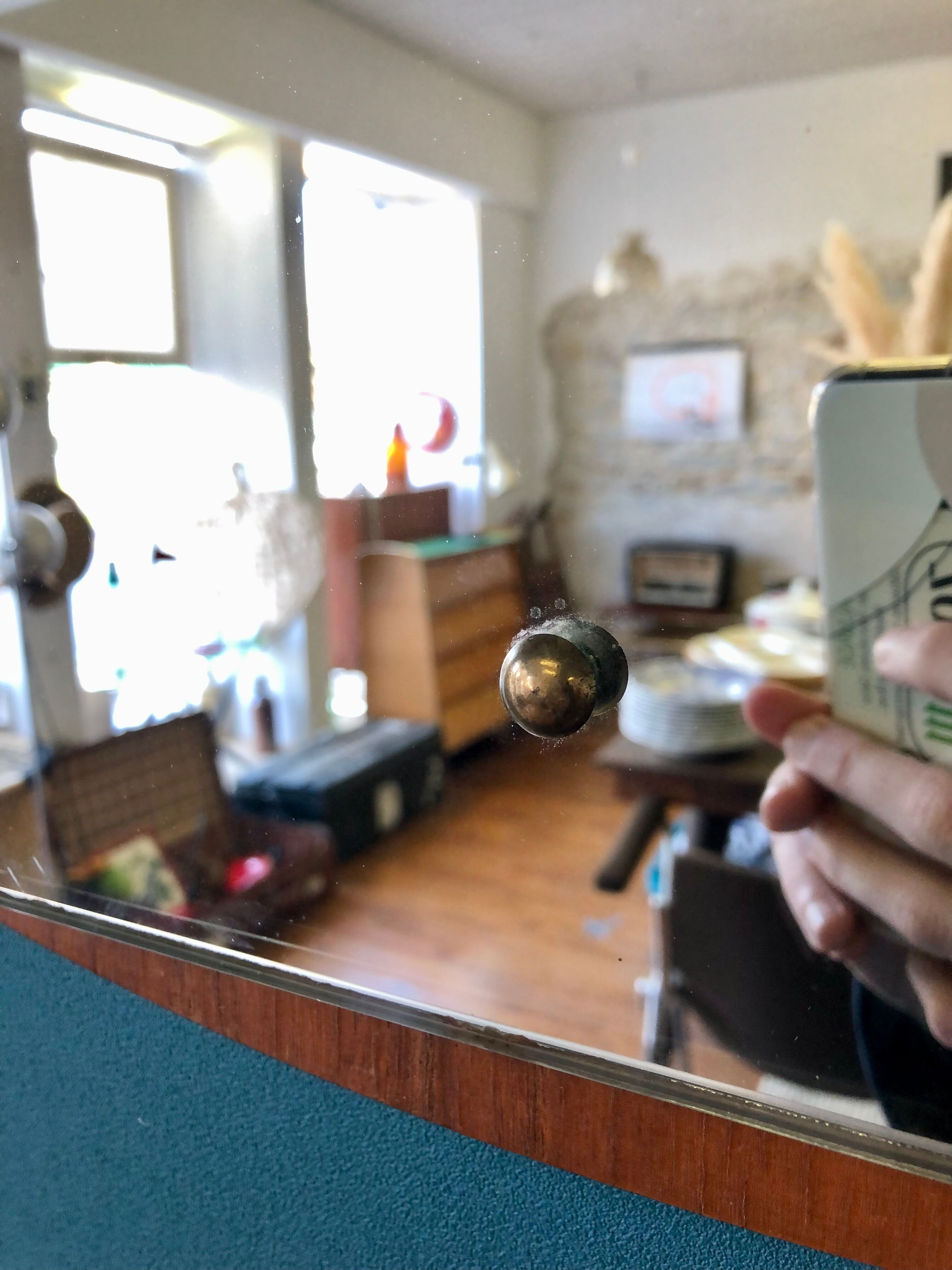 vintage mirror Scandinavian style