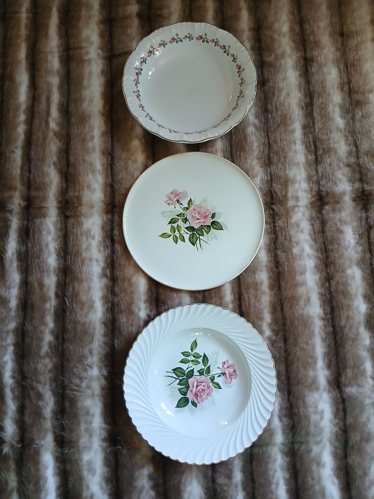 3 antique porcelain dishes