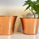 Pair of copper plants 1960s