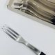 Set of 6 Savoyard fondue forks by Le Creuset with original box.