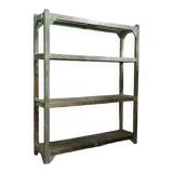 Wooden shelf with openwork shelves