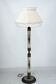 Rare lampe de sol en onyx et bronze de style Hollywood Regency, années 1970