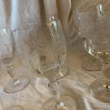 6 wine glasses