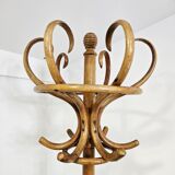 Porte-manteau et porte-chapeau en bois courbé