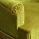 Fauteuils crapauds en velours vert, les 2