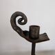 Set of 3 wrought iron candle holders