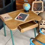 Desk and school chair set