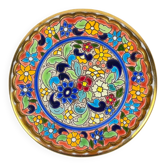 Assiette décorative Artecer en céramique, cuerda seca, Séville, années 1980-90