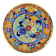 Decorative plate Artecer in ceramic, cuerda seca, Seville, 1980s-90s
