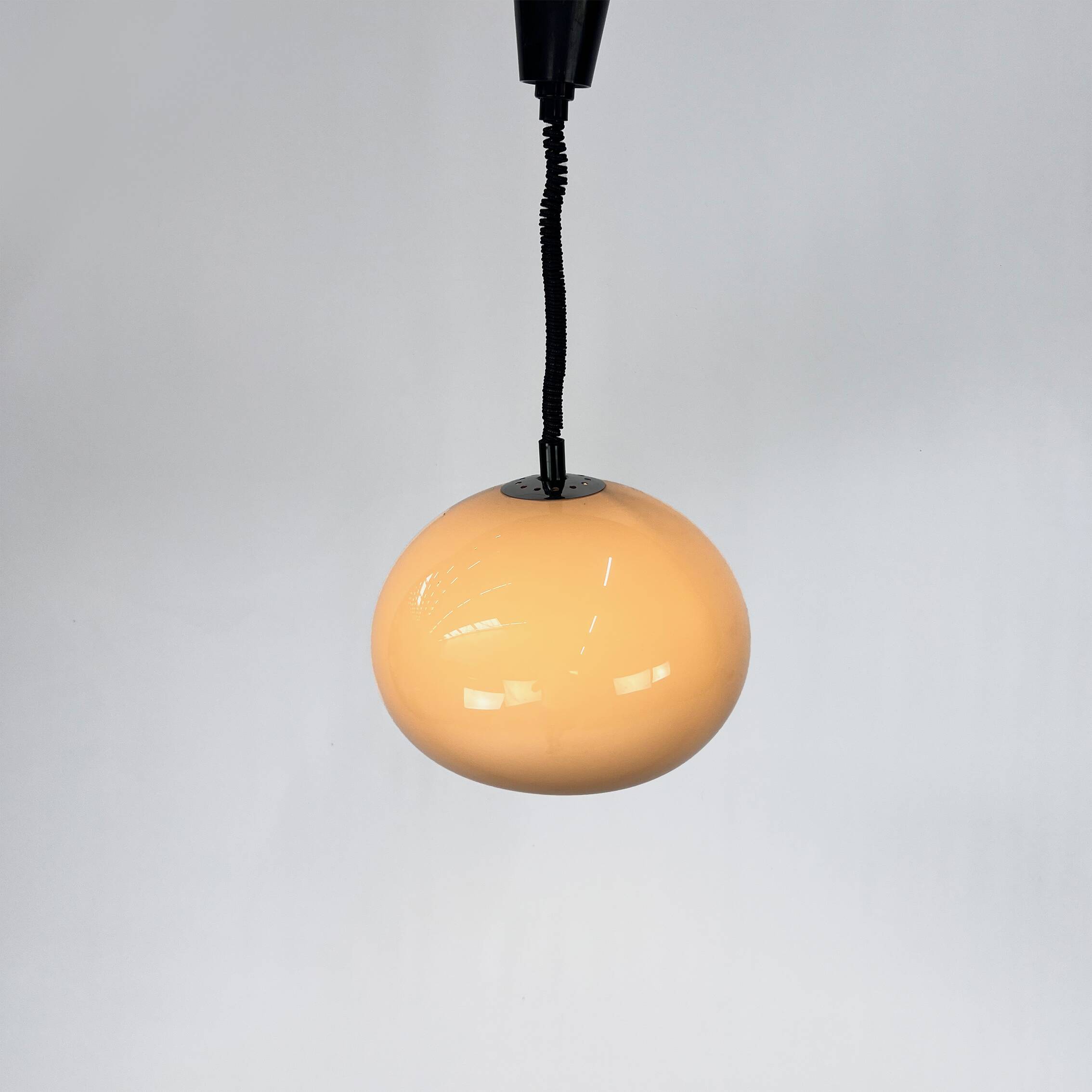 Vintage Dutch design mushroom pendant by Dijkstra, 1960s