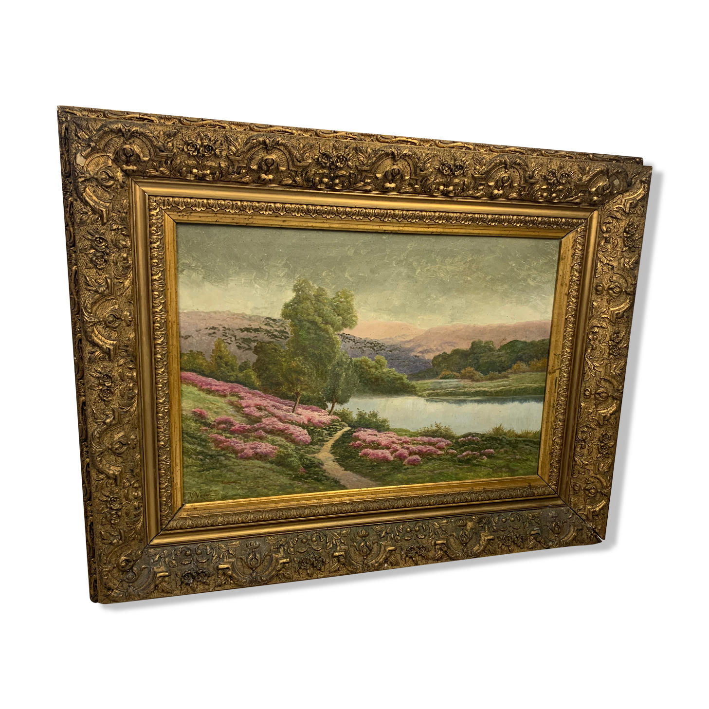 Oil on canvas by V Vezien