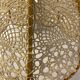 Lace and wood pendant lamp