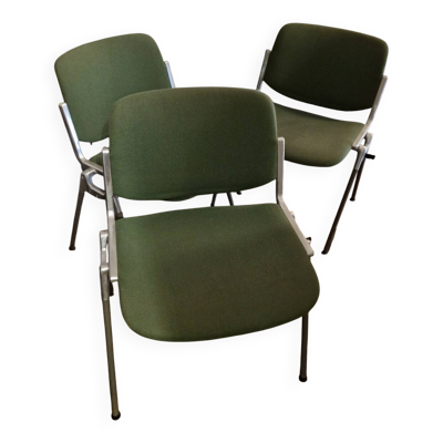 Set de 3 Chaises DSC 106 Giancarlo Piretti / Anonima Castelli, 1965,70