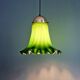 Suspension in green opaline with a scalloped edge, Peill & Putzler, 1970