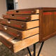 Craft furniture: display of old stationery for Cansons Papers.  50s
