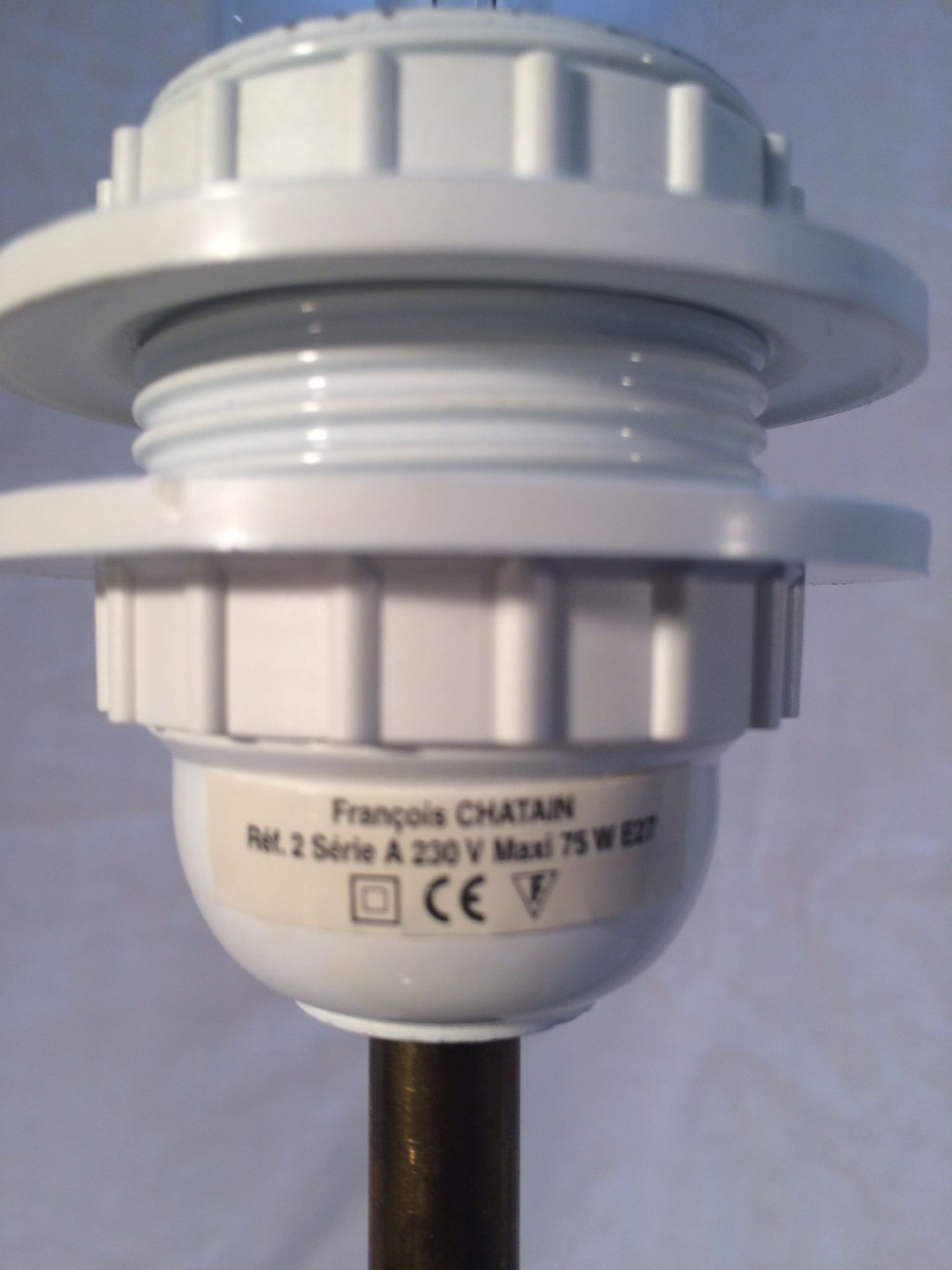 Vintage lamp "Laurence" ball format by François Chatain for Roche Bobois - 80s