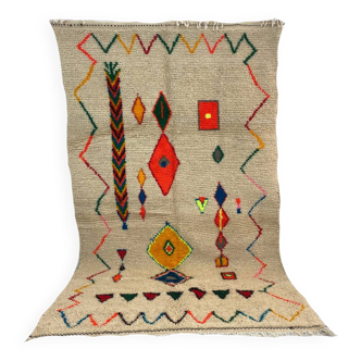 Handmade moroccan berber carpet 255 x 155 cm