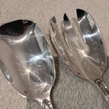 Silver-plated salad service for 2 pieces, Ercuis silversmith, Louis XV style, 29