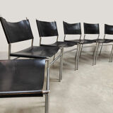 Vintage SE06 leather dining chairs Spectrum Martin Visser