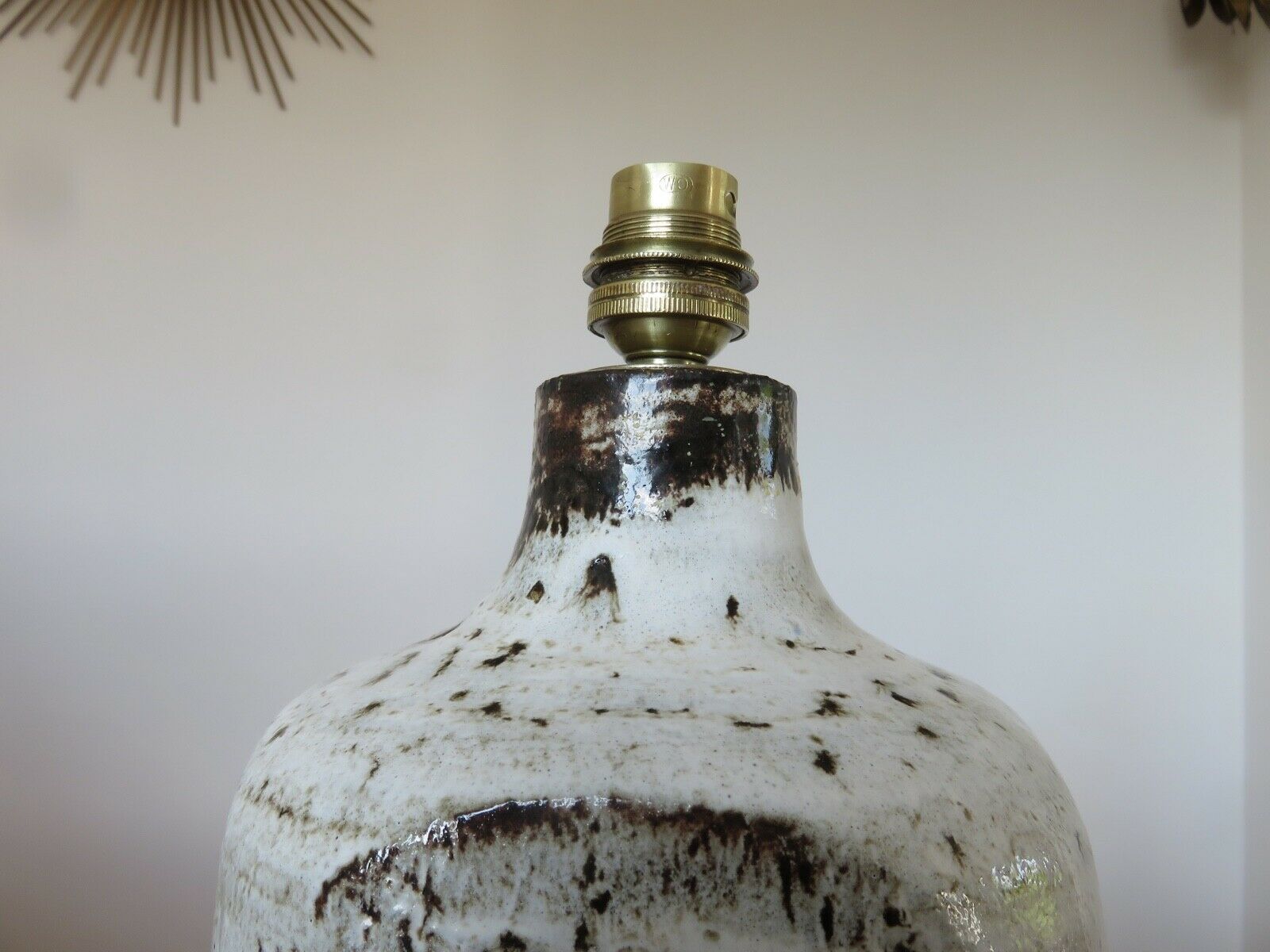 Ceramic lamp by Albert Thiry 60s signed