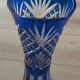 Large cobalt blue Bohemian vase -