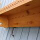 Antique carved wooden wall shelf
