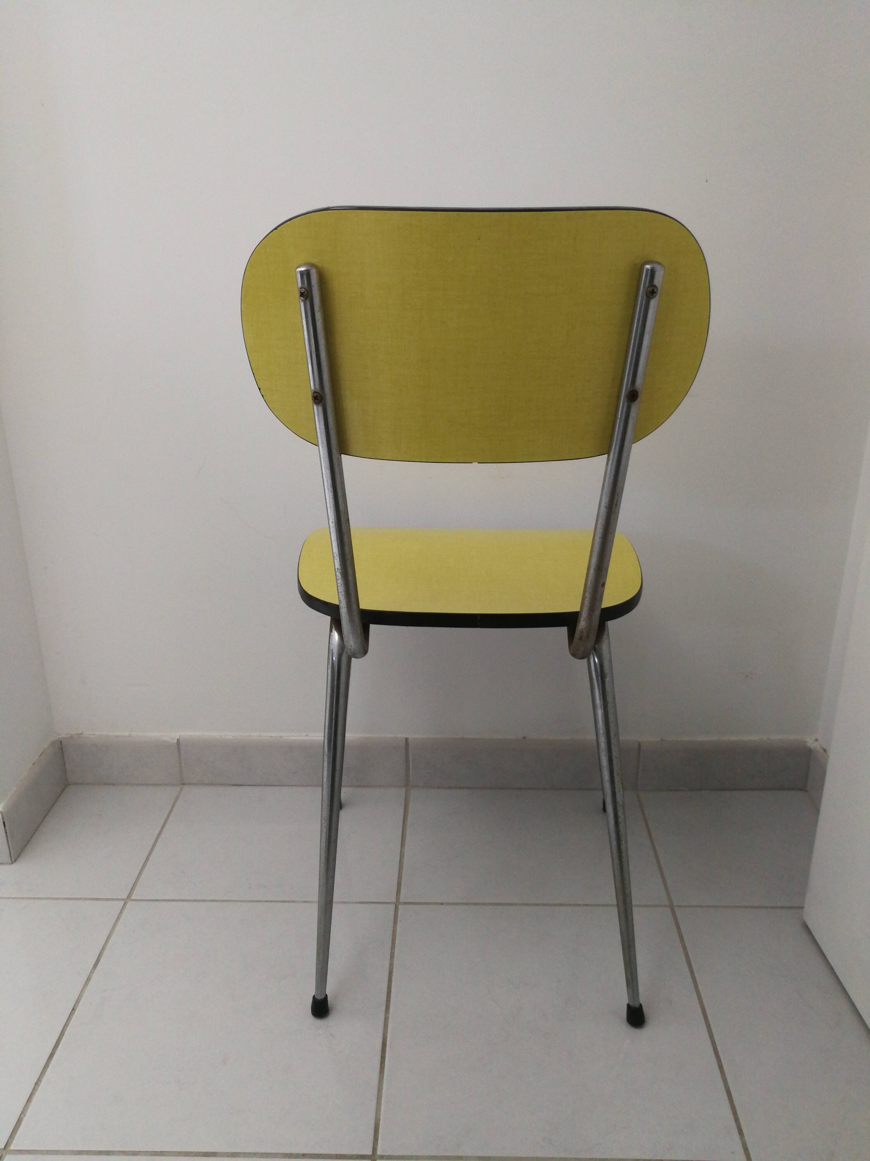 Yellow formica chair