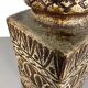 Fat lava pottery floor vase, Bodo Mans Bay Ceramics, Germany, 1970s