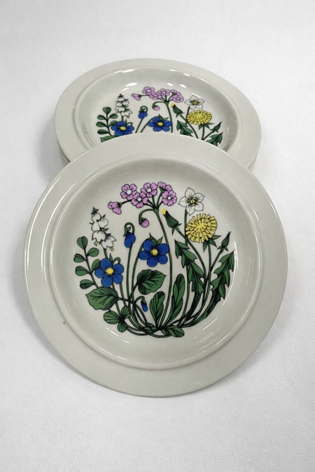 Set of 6 dessert plates "Flora" – Arabia Finland –
