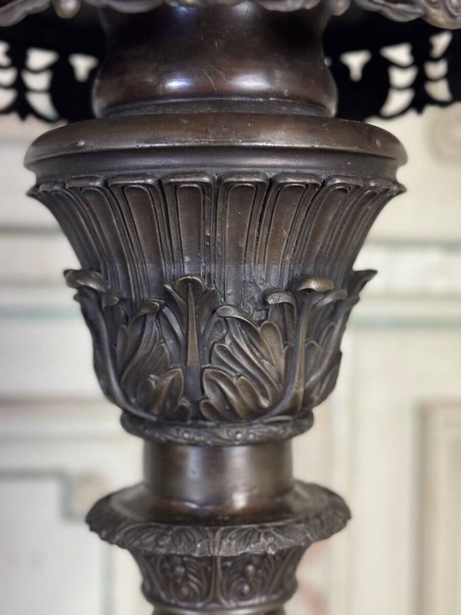 Pair of Bronze Pedestals, Italy, 19th Century