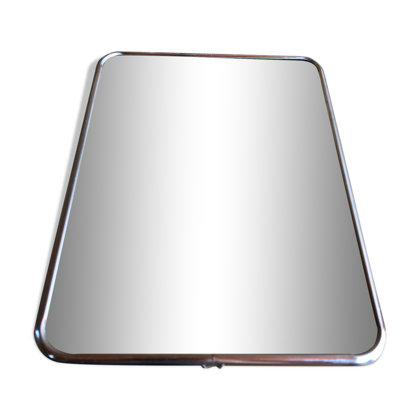 Old mirror barber contour alu + tripod decoration 50s vintage