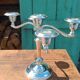 English silver candelabra candlestick