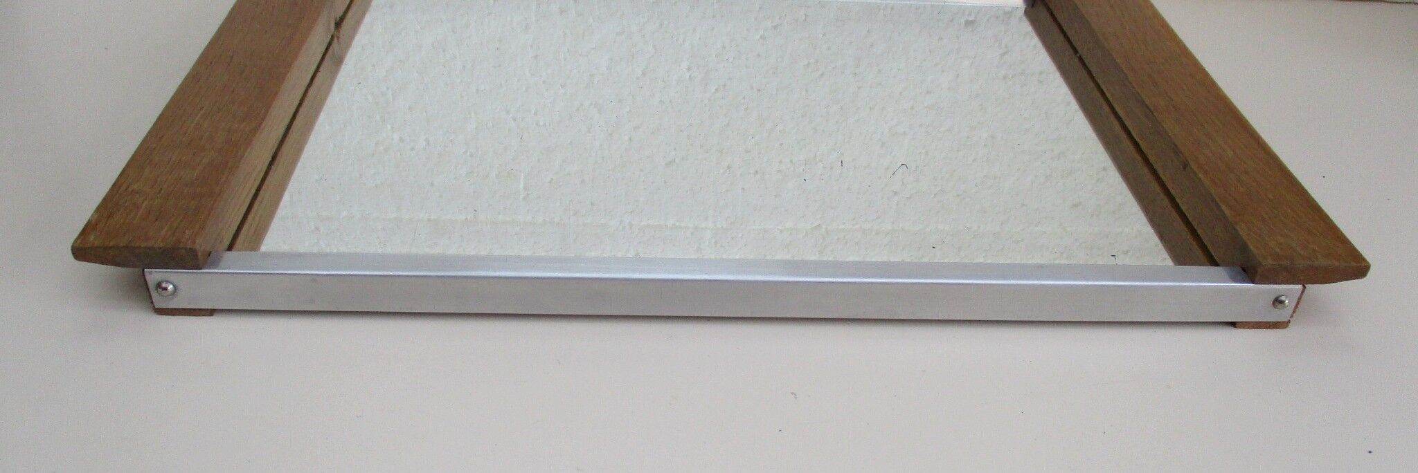 Art deco art deco wood and mirror serving tray