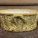 Strawberry basket in Sarreguemines slipware from the 1930s.