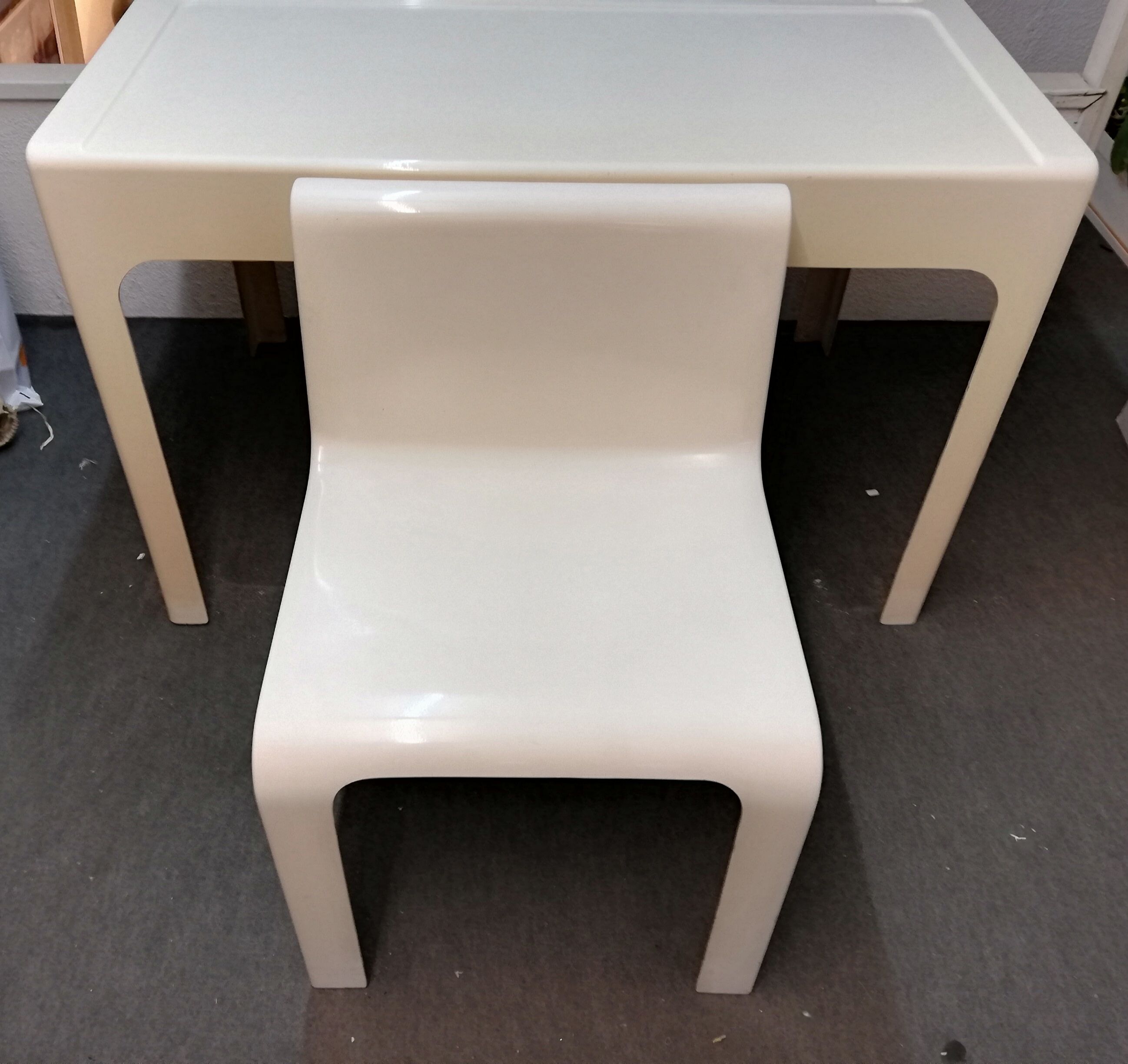 Chaise et bureau Ozoo par Marc Berthier edition années 60