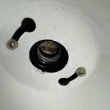 Ancienne petite suspension emaillee industrielle