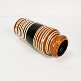 Ceramic, modernist vase, Scheurich, Germany, 1960s.