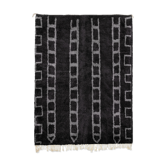Tapis marocain moderne noir