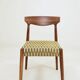 Dining chair set of 2 fiore green